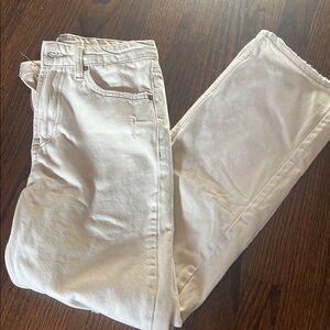 BDG white straight leg women’s jeans